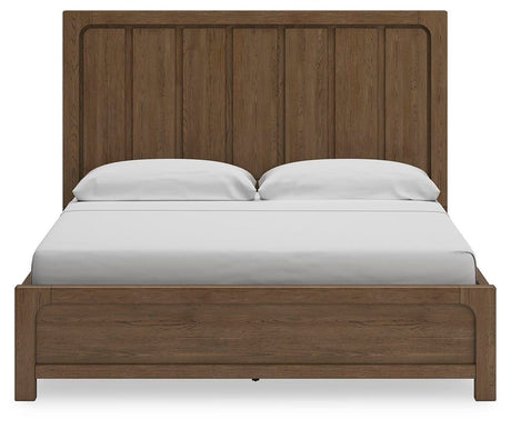 Cabalynn Light Brown California King Storage Platform Bed from Ashley Furniture - Luna Furniture