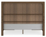 Cabalynn Light Brown King Storage Platform Bed from Ashley Furniture - Luna Furniture