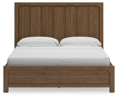 Cabalynn Light Brown King Storage Platform Bed from Ashley Furniture - Luna Furniture