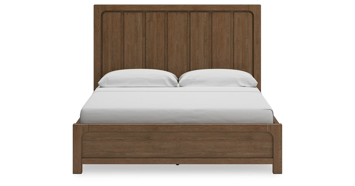 Cabalynn Light Brown King Storage Platform Bed from Ashley Furniture - Luna Furniture