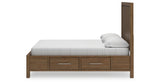 Cabalynn Light Brown King Storage Platform Bed from Ashley Furniture - Luna Furniture