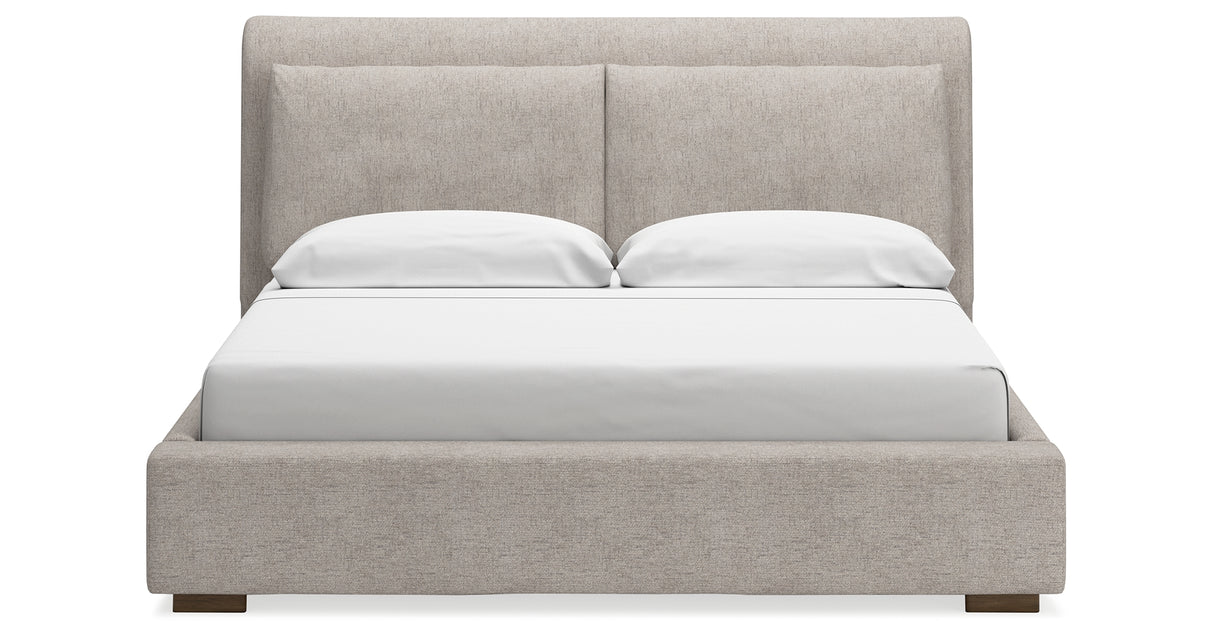Cabalynn King Panel Bed with Dresser in Light Brown from Ashley - Luna Furniture