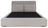 Cabalynn King Upholstered Bed with Dresser and 2 Nightstands in Light Brown from Ashley Furniture - Luna Furniture