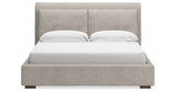 Cabalynn California King Upholstered Bed with Dresser in Light Brown from Ashley - Luna Furniture
