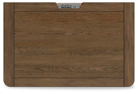Cabalynn Light Brown Queen Panel Bed with Storage with Mirrored Dresser and 2 Nightstands from Ashley - Luna Furniture