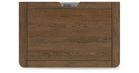 Cabalynn California King Upholstered Bed with Chest and Nightstand in Light Brown from Ashley Furniture - Luna Furniture