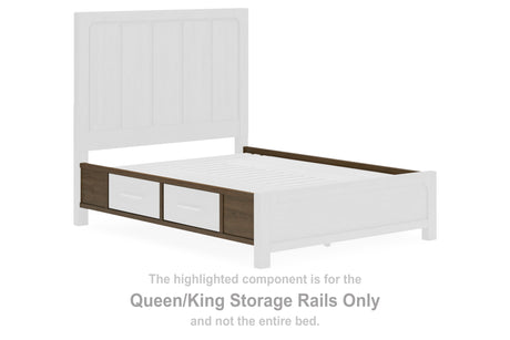 CABALYNN Light Brown Queen/King Storage Rails from Ashley Furniture - Luna Furniture