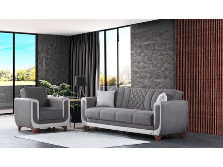 Berre Armchair in Grey from Furnia - Luna Furniture