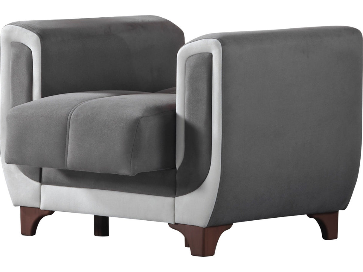 Berre Armchair in Grey from Furnia - Luna Furniture