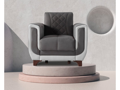 Berre Armchair in Grey from Furnia - Luna Furniture