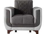 Berre Armchair in Grey from Furnia - Luna Furniture