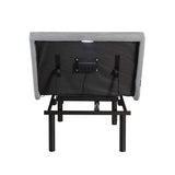 Elevated Black Twin Foldable Metal Platform Bed Frame, Toolless from Homelegance - Luna Furniture