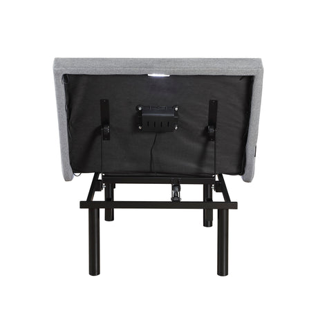 Elevated Black Twin Foldable Metal Platform Bed Frame, Toolless from Homelegance - Luna Furniture