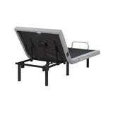 Elevated Black Twin Foldable Metal Platform Bed Frame, Toolless from Homelegance - Luna Furniture