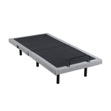 Elevated Black Twin Foldable Metal Platform Bed Frame, Toolless from Homelegance - Luna Furniture