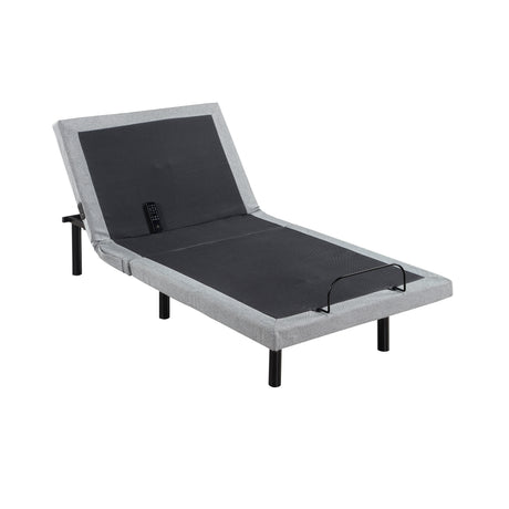 Elevated Black Twin Foldable Metal Platform Bed Frame, Toolless from Homelegance - Luna Furniture