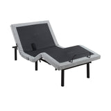 Elevated Black Twin Foldable Metal Platform Bed Frame, Toolless from Homelegance - Luna Furniture