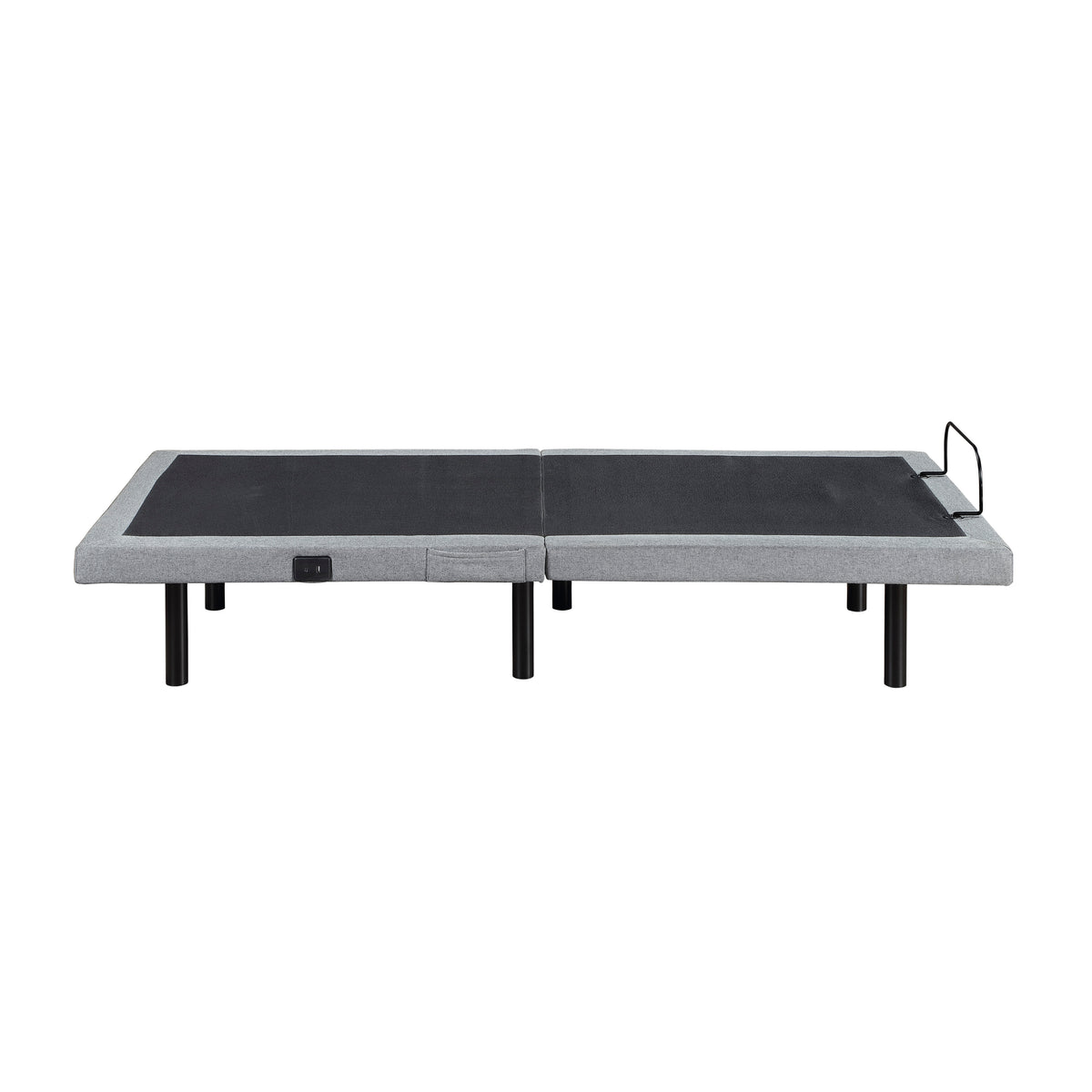 Elevated Black Twin Foldable Metal Platform Bed Frame, Toolless from Homelegance - Luna Furniture