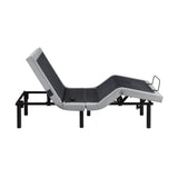 Elevated Black Twin Foldable Metal Platform Bed Frame, Toolless from Homelegance - Luna Furniture