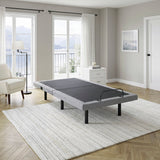 Elevated Black Twin Foldable Metal Platform Bed Frame, Toolless from Homelegance - Luna Furniture