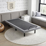 Elevated Black Twin Foldable Metal Platform Bed Frame, Toolless from Homelegance - Luna Furniture