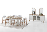 Bohem Diningroom (Consol With Mirror & Dining Table & 6 Dining Chair) from Furnia - Luna Furniture