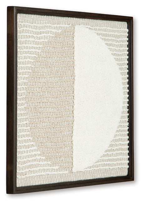 Bachard Tan/White Wall Decor from Ashley - Luna Furniture
