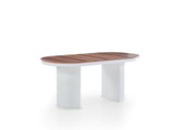 Bahama Dining Room Set (Consol With Mirror & Dining Table & 6 Dining Chair) from Furnia - Luna Furniture