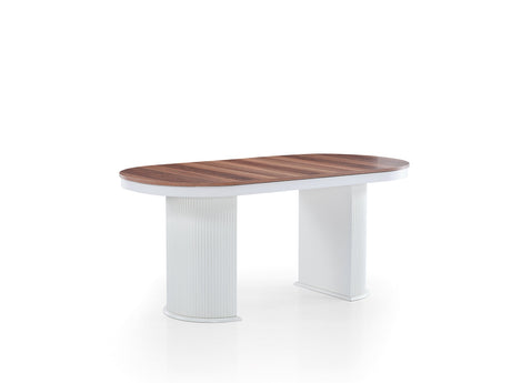 Bahama Dining Room Set (Consol With Mirror & Dining Table & 6 Dining Chair) from Furnia - Luna Furniture