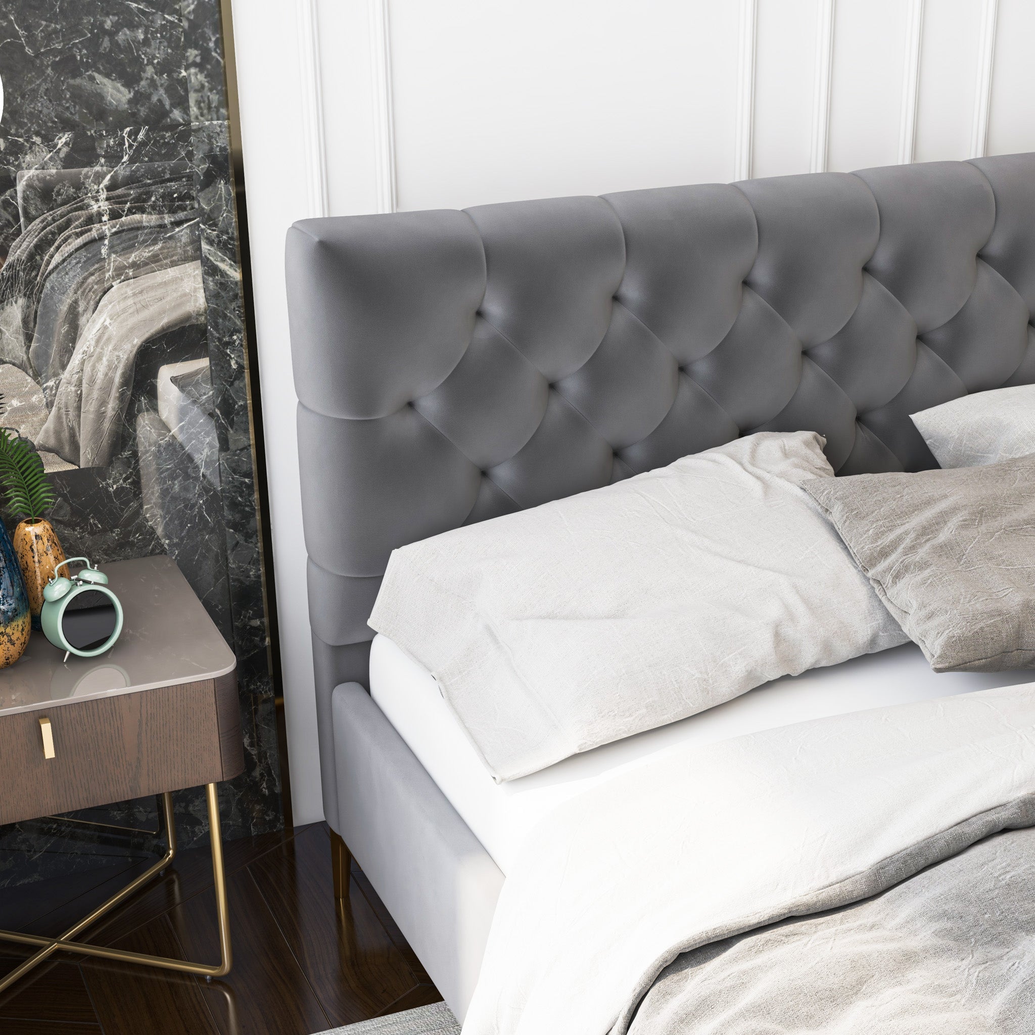 Ashcroft Furniture Bailey Platform Bed - Thumbnail 5