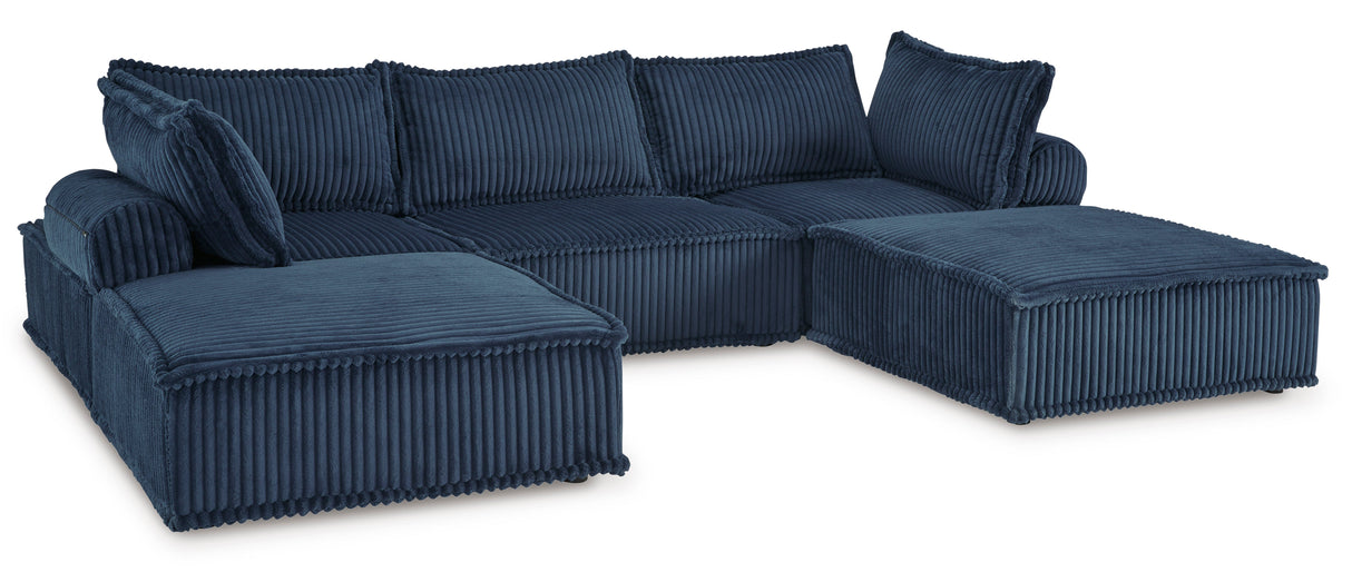 Bales Navy 5-Piece Modular Seating from Ashley - Luna Furniture