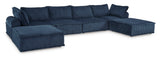Bales Navy 6-Piece Modular Seating from Ashley - Luna Furniture