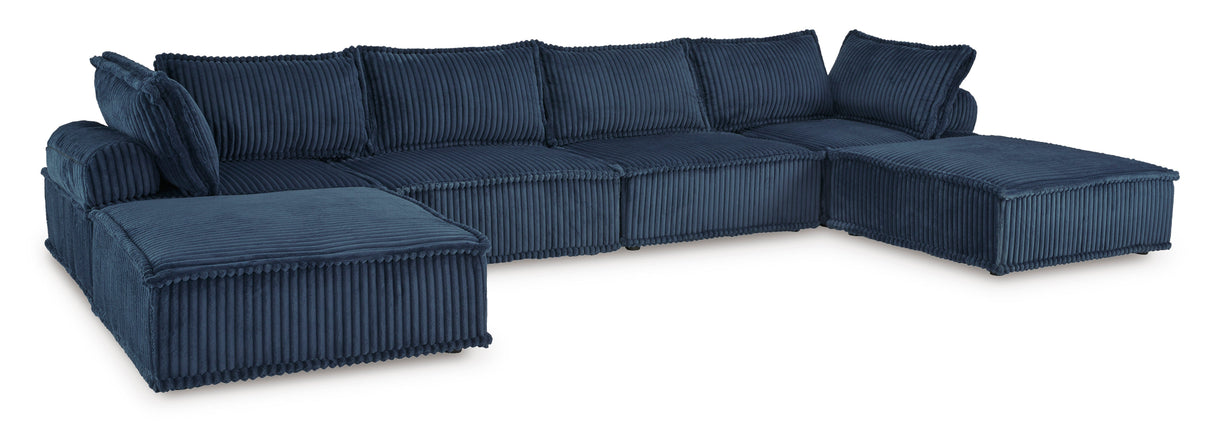 Bales Navy 6-Piece Modular Seating from Ashley - Luna Furniture