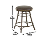Bali 24″ Backless Counter Stool, Swivel from Steve Silver - Luna Furniture