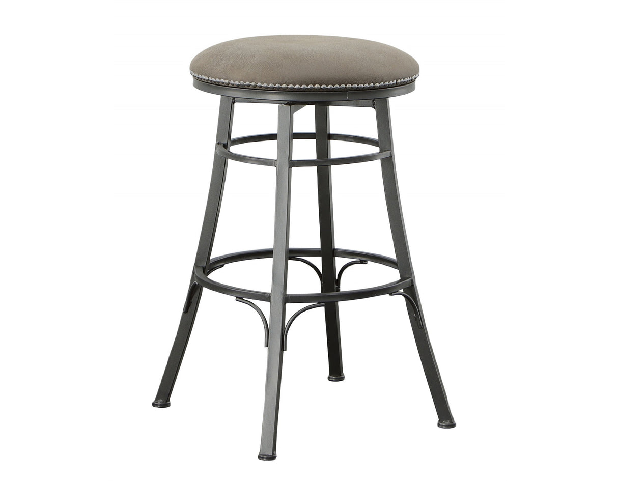 Bali 30″ Backless Bar Stool, Swivel, Gray from Steve Silver - Luna Furniture