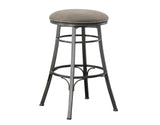 Bali 30″ Backless Bar Stool, Swivel, Gray from Steve Silver - Luna Furniture