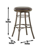 Bali 30″ Backless Bar Stool, Swivel from Steve Silver - Luna Furniture