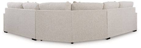 Ballyton Sand 3-Piece Sectional with Ottoman from Ashley - Luna Furniture