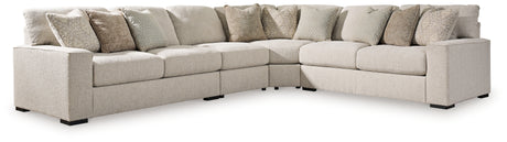 Ballyton Sand 4-Piece Sectional with Ottoman from Ashley - Luna Furniture