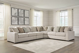 Ballyton Sand 4-Piece Sectional with Ottoman from Ashley Furniture - Luna Furniture