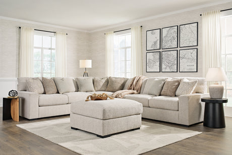 Ballyton Sand 4-Piece Sectional with Ottoman from Ashley - Luna Furniture