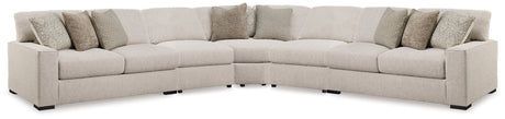 Ballyton Sand 5-Piece Sectional from Ashley - Luna Furniture