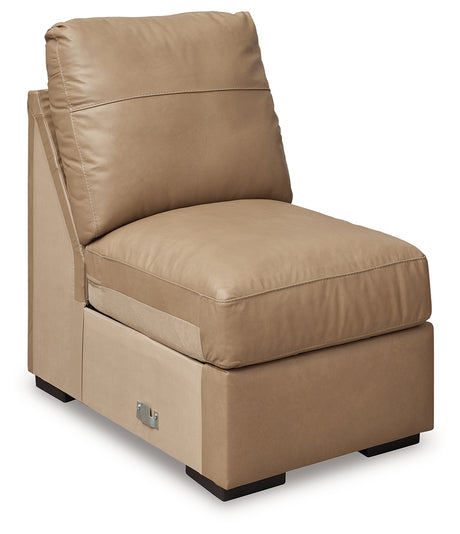 Bandon Toffee Leather 3-Piece LAF Sectional from Ashley - Luna Furniture