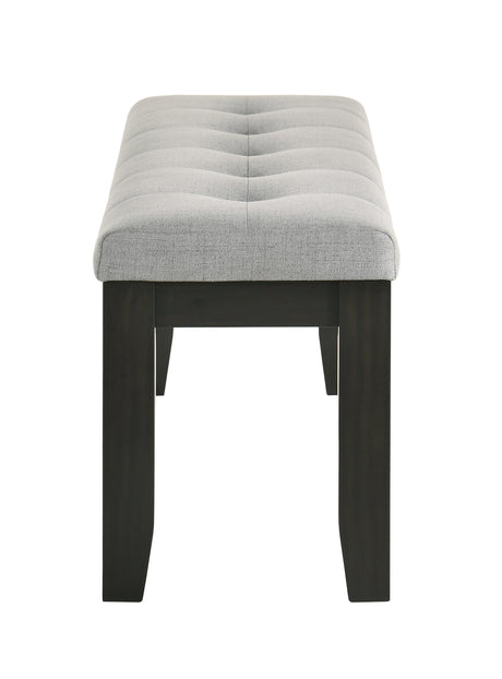 Bardstown Black/Light Gray Dining Bench from Crown Mark - Luna Furniture