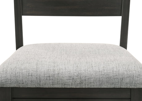 Bardstown Black/Light Gray Dining Side Chair, Set of 2 from Crown Mark - Luna Furniture