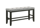 Bardstown Charcoal/Wheat Counter Height Dining Bench from Crown Mark - Luna Furniture