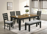 Bardstown Charcoal/Wheat Dining Chair, Set of 2 from Crown Mark - Luna Furniture