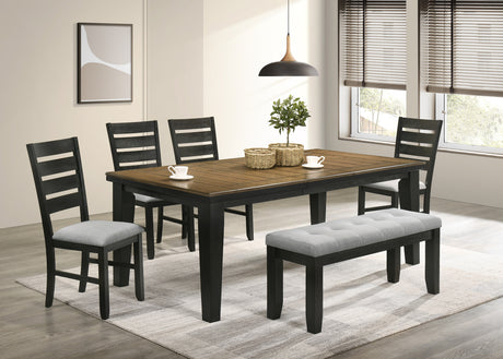 Bardstown Charcoal/Wheat Dining Table from Crown Mark - Luna Furniture