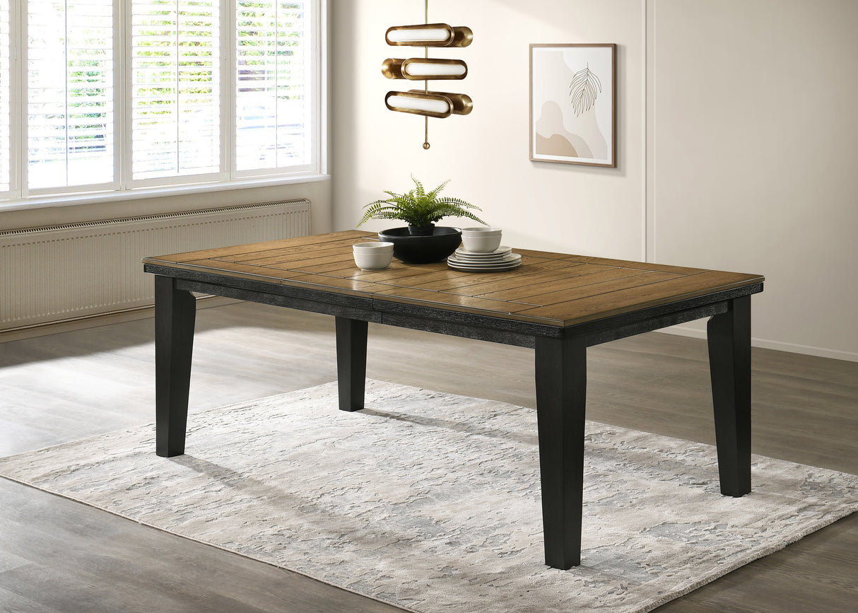 Bardstown Charcoal/Wheat Extendable Dining Set from Crown Mark - Luna Furniture