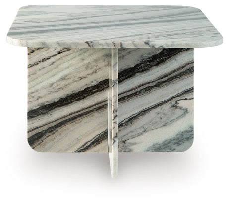 Baretton Black/White/Taupe Accent Coffee Table from Ashley - Luna Furniture
